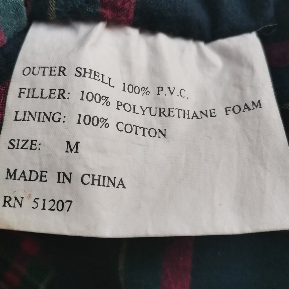 Vintage Misty Harbor Blue Rain Jacket Hooded Med Plaid M - Picture 4 of 6